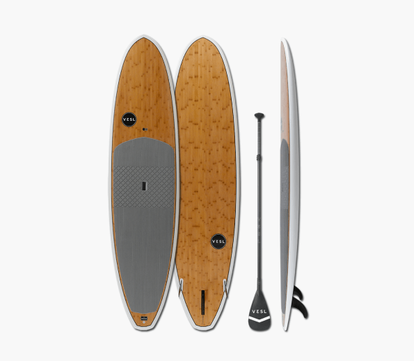 Wooden Kaya with Paddles